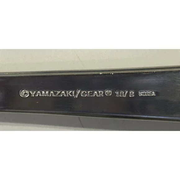 Yamazaki Gear TAPESTRY BOUQUET Serving Spoon and Fork Set Preowned Nice! - Picture 8 of 11